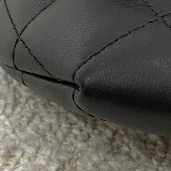 Authentic Pre-Owned Chanel CC Turnlock Flap Belt Bag Black Lambskin - Picture 10 of 16